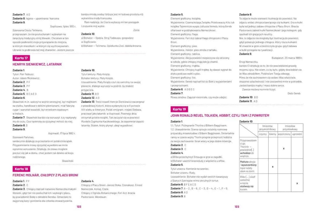 Zajęcia wyrównawcze z języka polskiego klasa 7 - skuteczne karty pracy