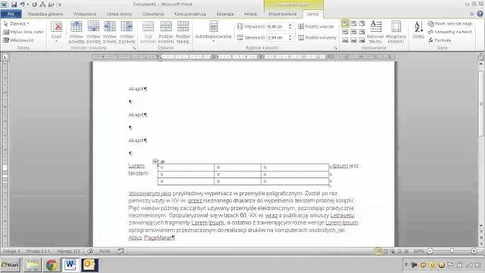 Jak wyrównać tabelę w Wordzie i uniknąć najczęstszych błędów