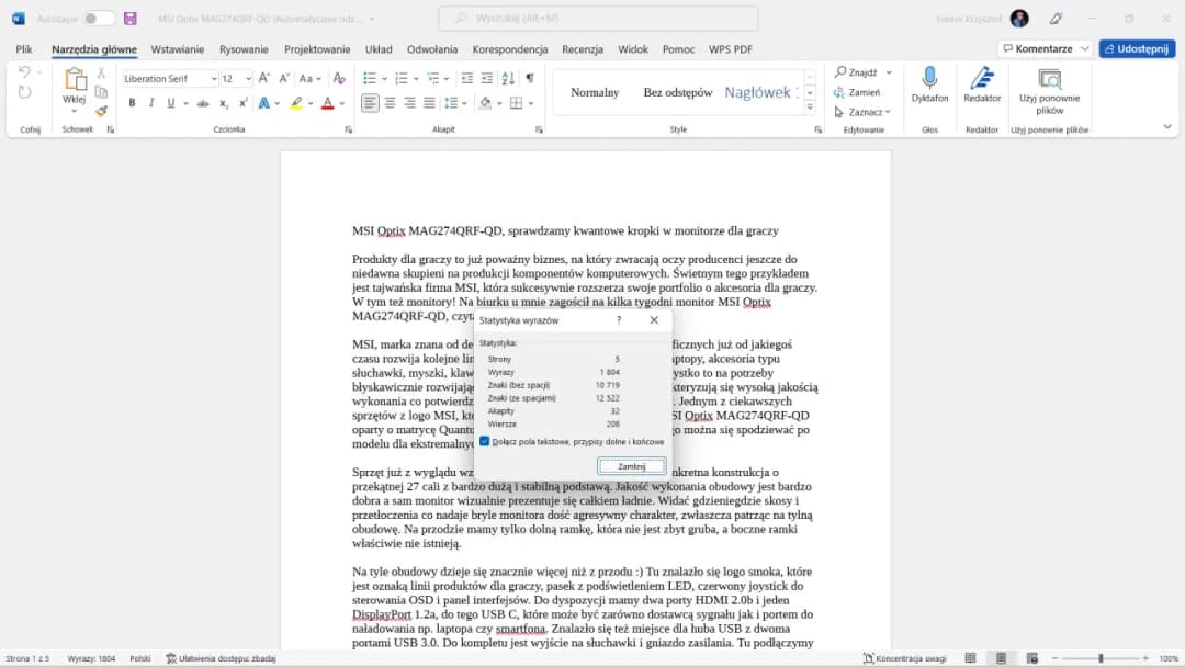 Jak sprawdzić ilość znaków w Word i uniknąć błędów w tekście