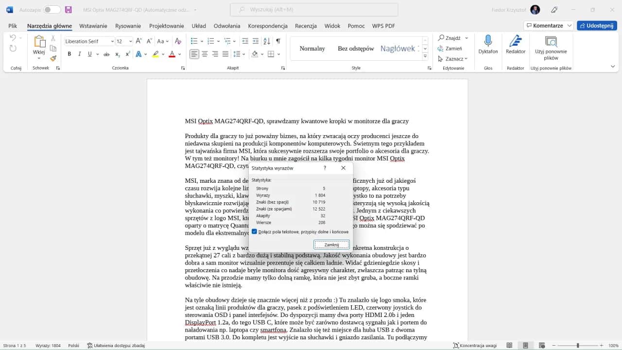 Jak sprawdzić ilość znaków w Word i uniknąć błędów w tekście