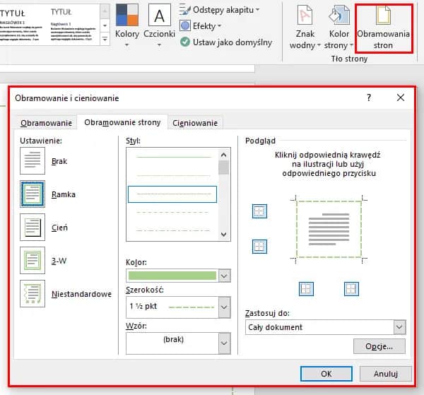 Jak zrobić ramki w Wordzie – proste kroki, które ułatwią pracę